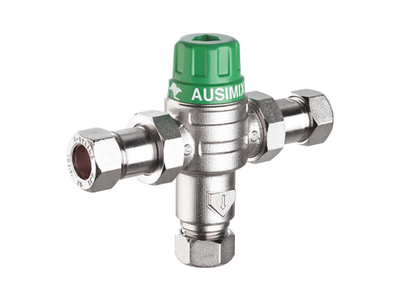 Ausimix 22mm 2-in-1 Thermostatic Mixing Valve