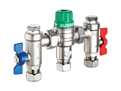 Ausimix 15mm 4-in-1 Thermostatic Mixing Valve
