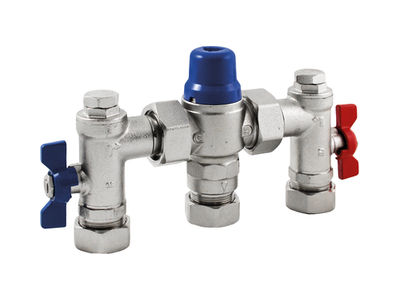 Easifit 15mm 4-in-1 Thermostatic Mixing Valve