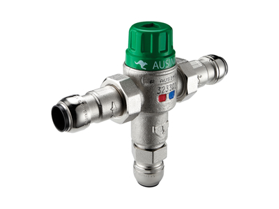 Ausimix 15mm 2-in-1 Thermostatic Mixing Valve with SharkBite Connections